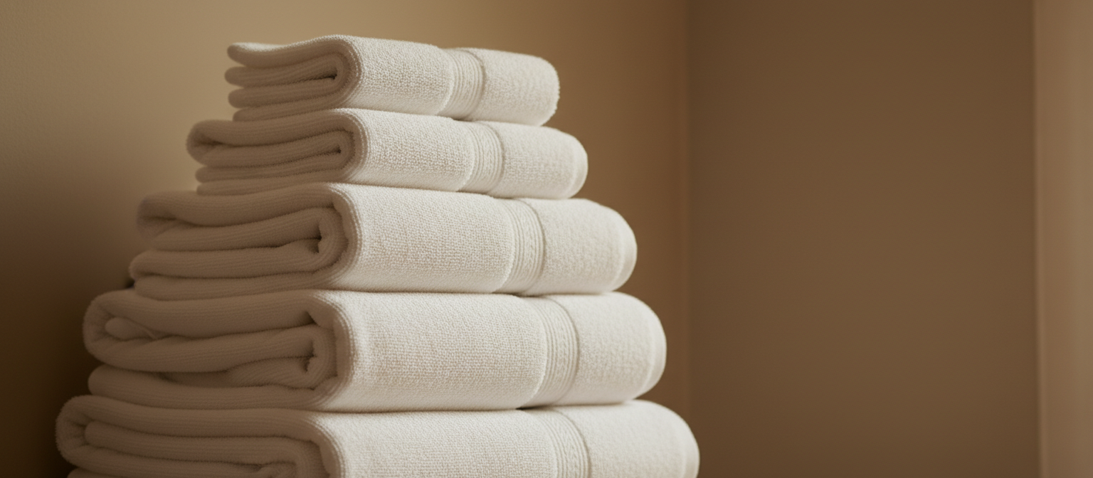 Stack of folded towels